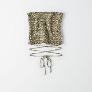 AE wrap around smocked tube top